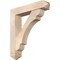 Ekena Millwork Olympic Arts and Crafts Smooth Bracket w/ Offset Brace, Douglas Fir, 7 1/2"W x 36"D x 40"H BKT0806X36X40OLY03SDF - alternate 1